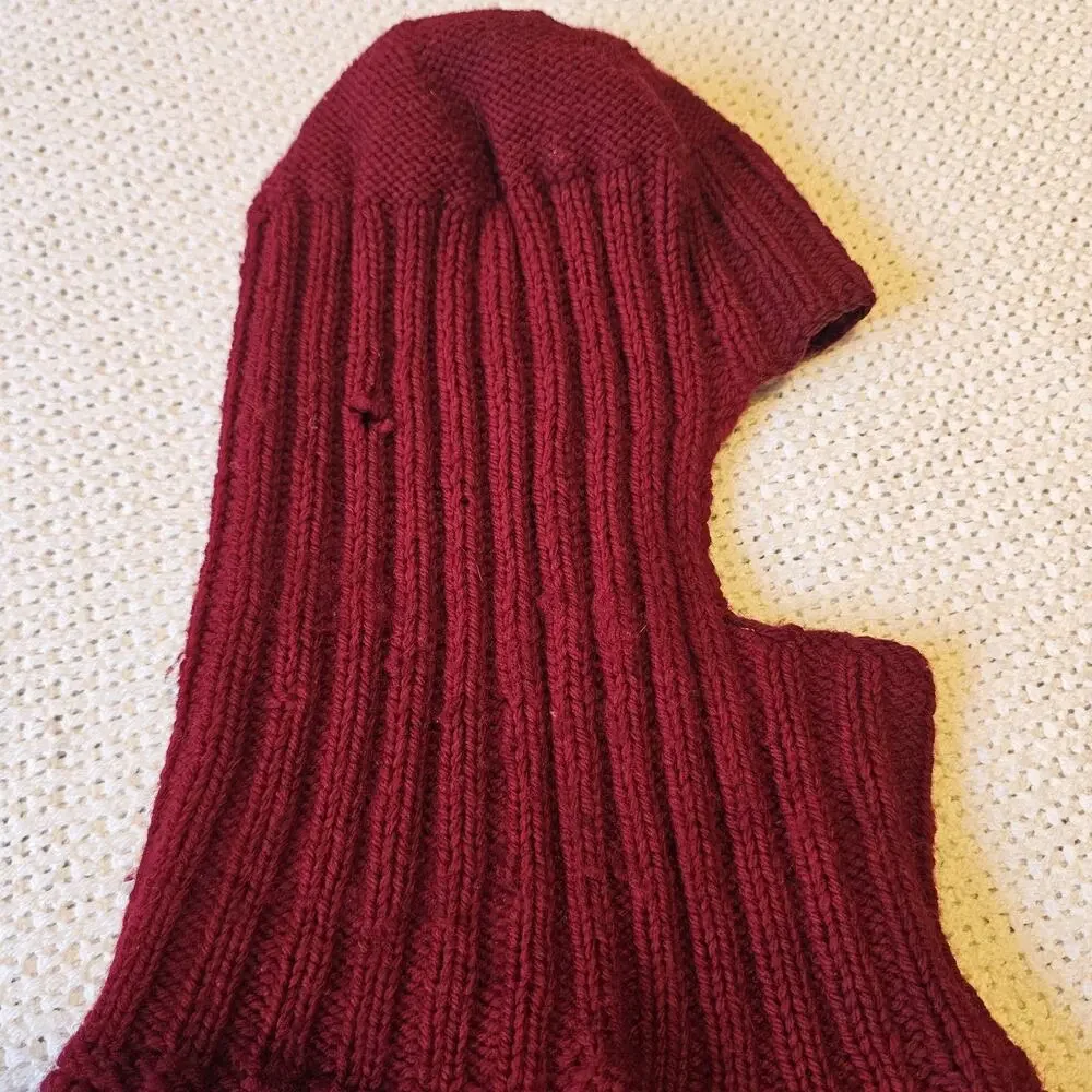 Vintage Handmade Knit Ski Mask 90's